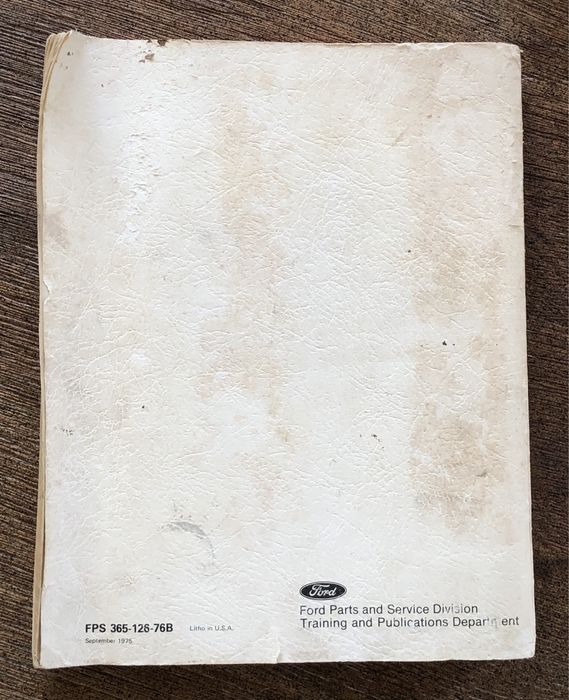 Książka Silnik Ford 1975 76 Car Shop Manual Engine vol 2 retro mechani