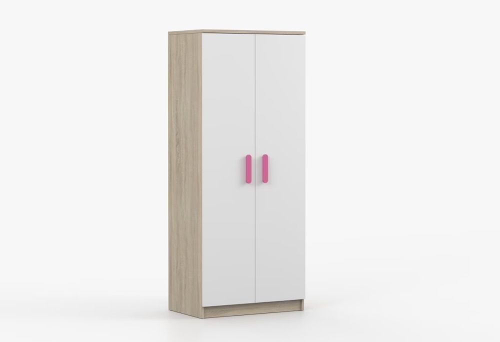 Szafa dąb Sonoma biały 2D 06 – Smyk III 80/50/192cm
