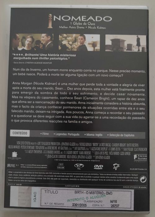 DVD - Birth o Mistério