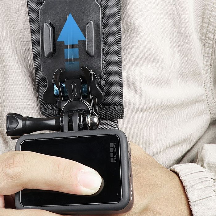 Кріплення на рюкзак для екшн камер GoPro, Sony, Xiaomi та смартфонів