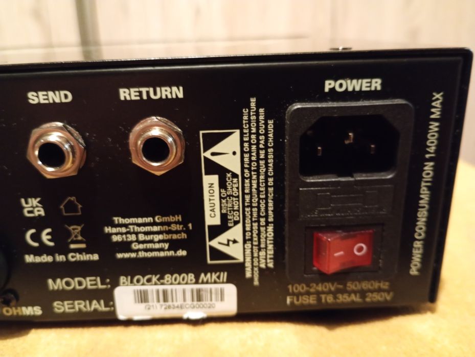 Harley Benton Block-800B -800 watt!