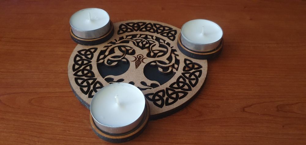 Porta-Velas Zen para 3 velas