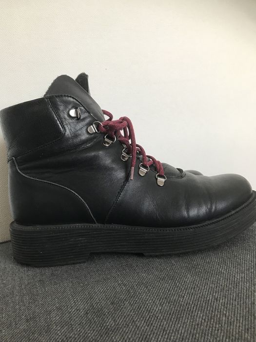 Skórzane botki trzewiki ocieplane Ryłko 38