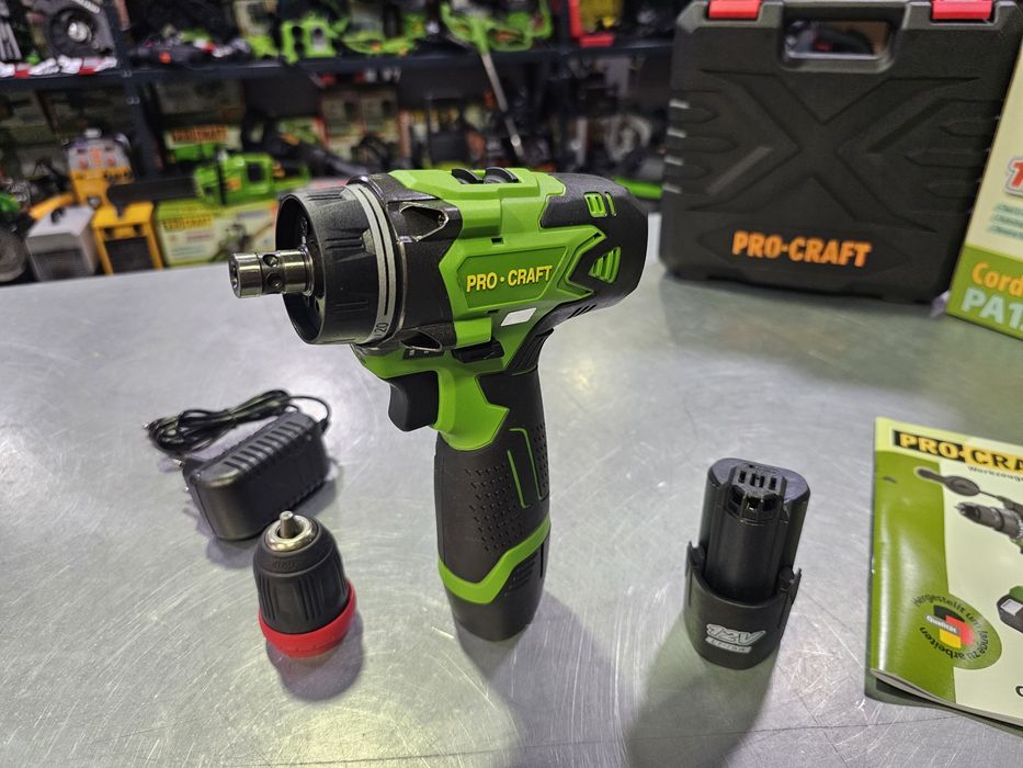 Шуруповерт аккумуляторный ProCraft PA-12DFR Медная Обмотка Съёмный пат ...