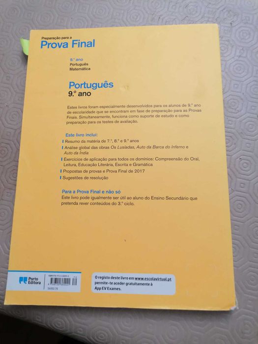 Livro de preparação exame de 9ºano de PORTUGUÊS