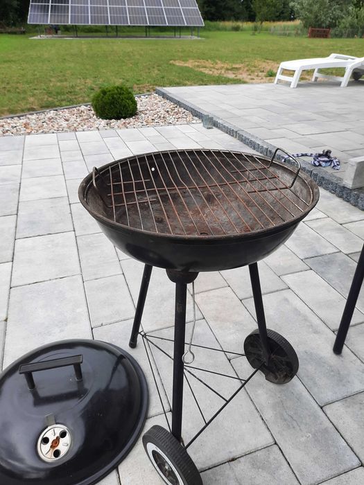 grill czarny okrągły