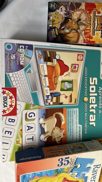 Pack jogos educativos Majora + Educa + puzzle Ravensburger (3-7 anos)