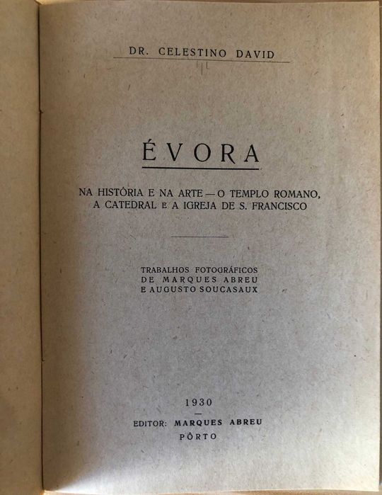 Évora - A Arte em Portugal  - Celestino David
