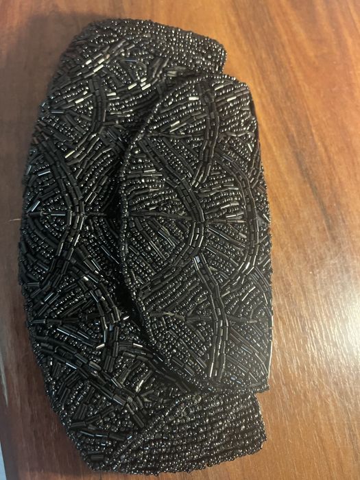 Elegancka czarna torebka torebeczka kopertówka Accessorize