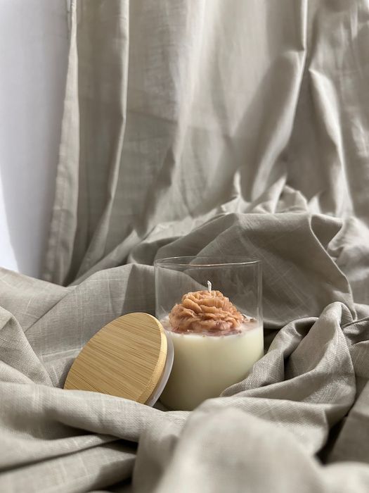 Vela artesanal cera de soja