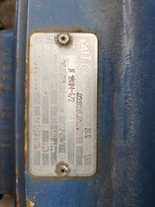 Silnik elektryczny 16.5 kW 1470 obr/min renomowanej firmy Katt