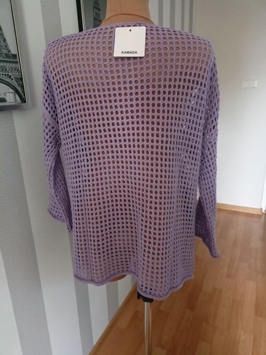 bluzka narzutka ażurowa NOWA z metką wloska oversize