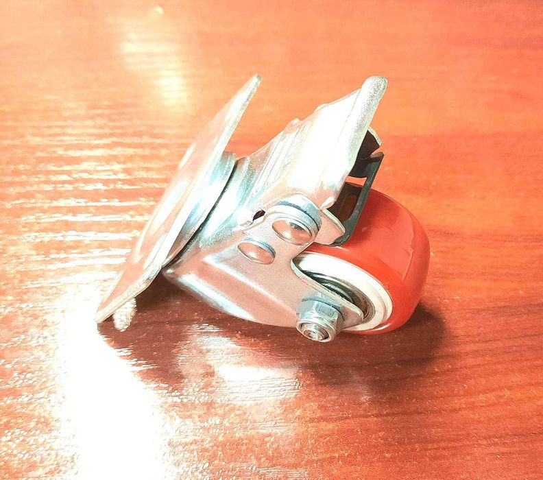 Апаратне поліуританове поворотне колесо з гальмом і з майданчиком