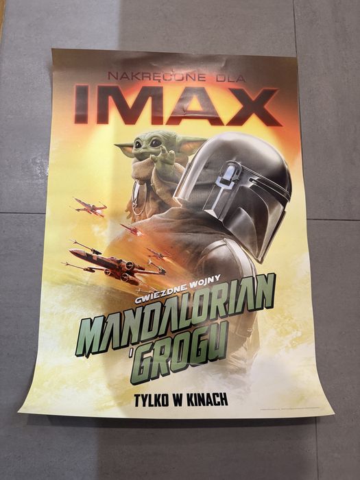 plakat gwiezdne wojny Mandalorian grogu