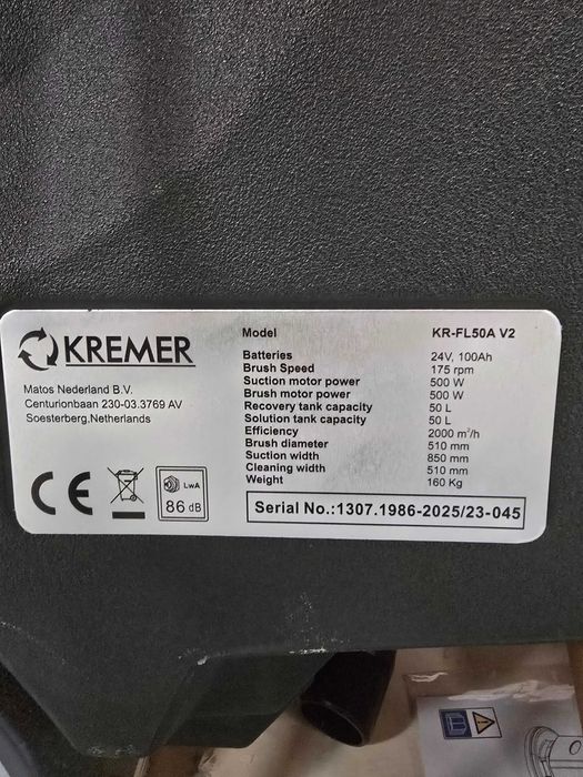 Lavadora secadora industrial Kremer KR-FL50A V2 nova