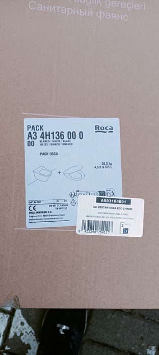 Miska podwieszana Rocca
