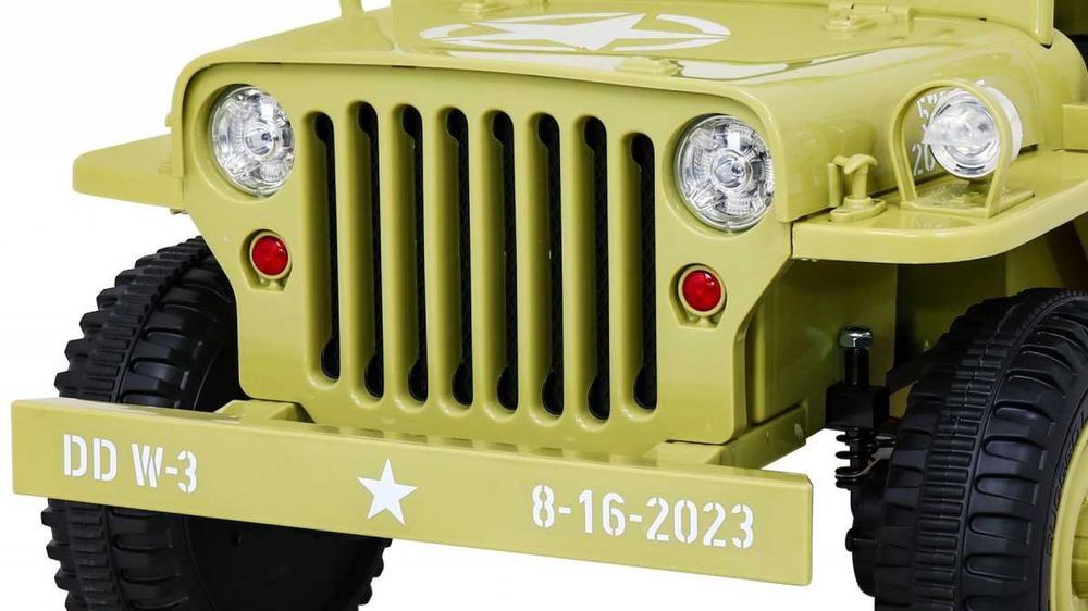 Auto Elektryczne dla Dzieci - Willys Wojskowy 4×4 Retro