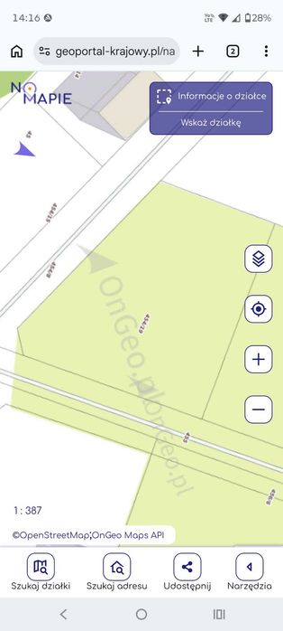 Działka nad wodą Jeziorka Międzyrzeckie