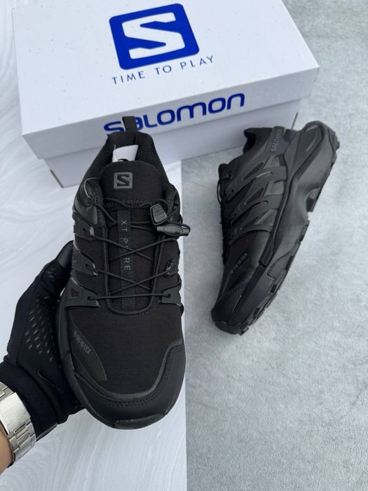 Чоловічі кросівки Salomon XT PU_RE Gore Tex All Black
