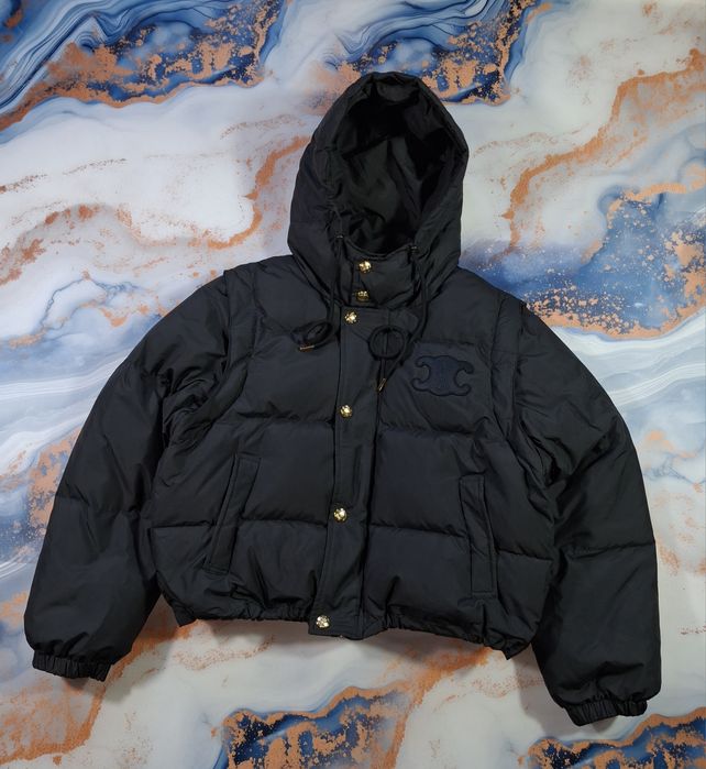 Пуховик Celine Triomphe женский куртка Трансформер