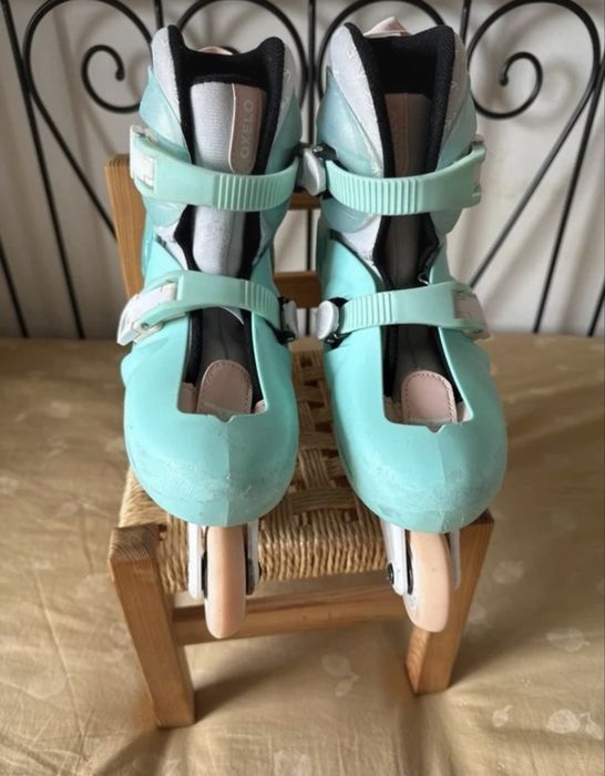 Patins em linha Oxelo, tamanho 34-36, 20€!