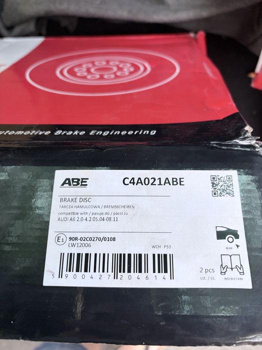 Audi a6 c6 tarci przod i tyl ABE