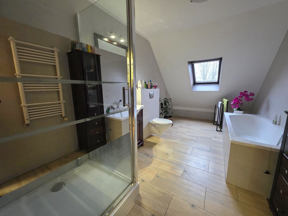 Dom wolnostojący Dunowo-fotowoltaika, pompa ciepła