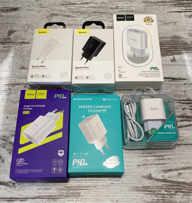 Apple iphone блок питания быстрая зарядки 20W Fast charge блок питания