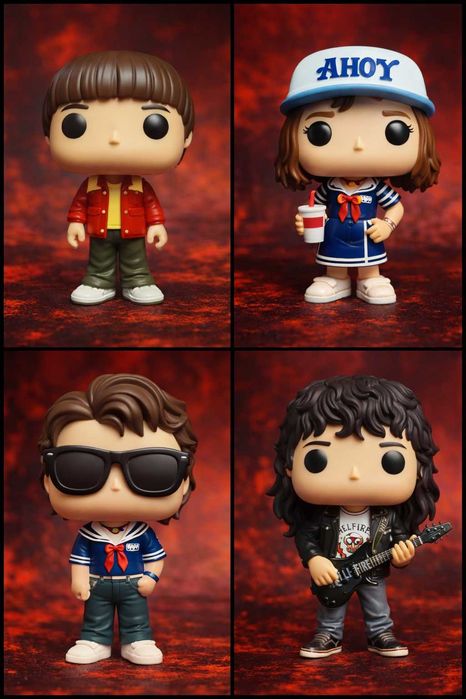 Kinder Joy Stranger things Will Steve i Robin Eddie zestaw