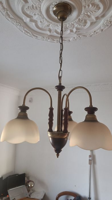 Conjunto candeeiros (1 teto + 2 mesa cabeceira)