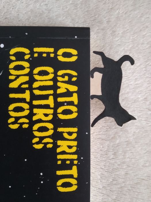 (PORTES GRÁTIS) Marcador de livro personalizável pintado à mão - Gato