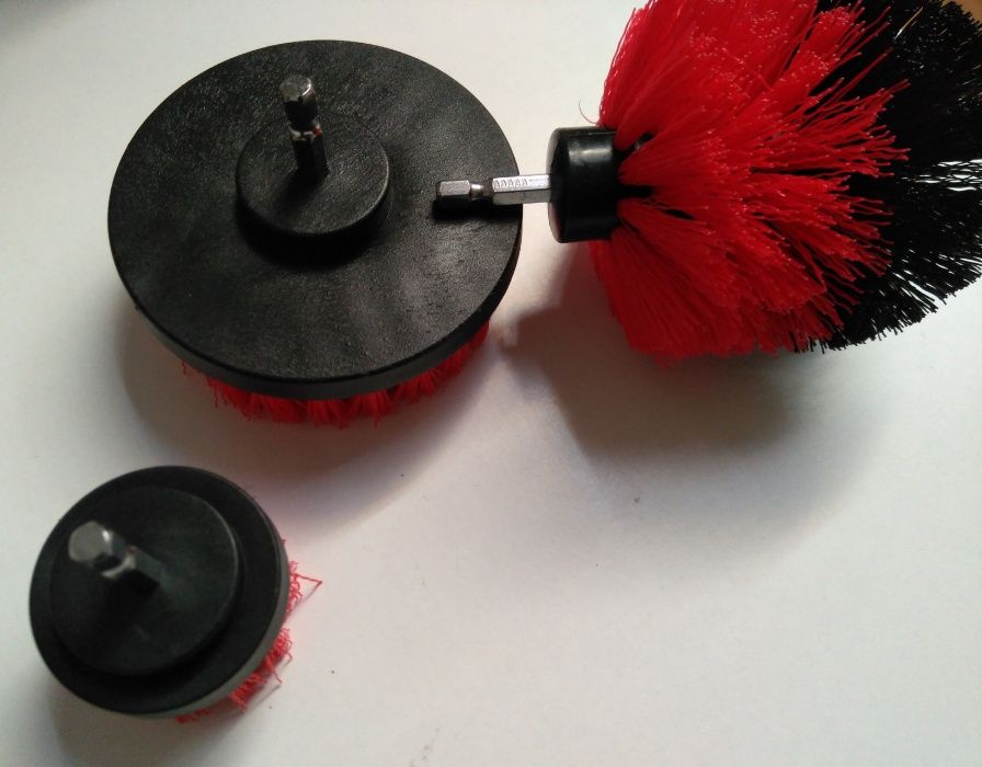 Escovas de limpeza para aplicar no berbequim, lavar carpetes azulejos