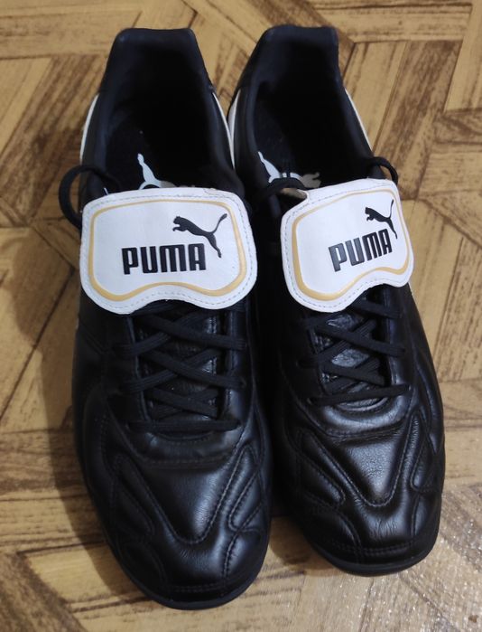 Футбольные кроссовки скороножки PUMA King Кожаные Оригинал 46 размер