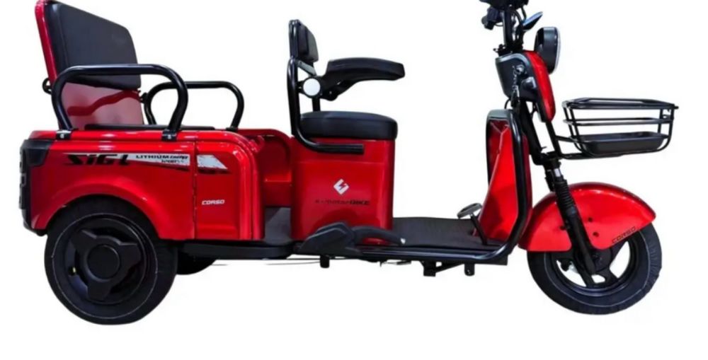 Электрический трицикл CORSO  SIG L,двигатель 1200W72V24Ah,,литий-желез