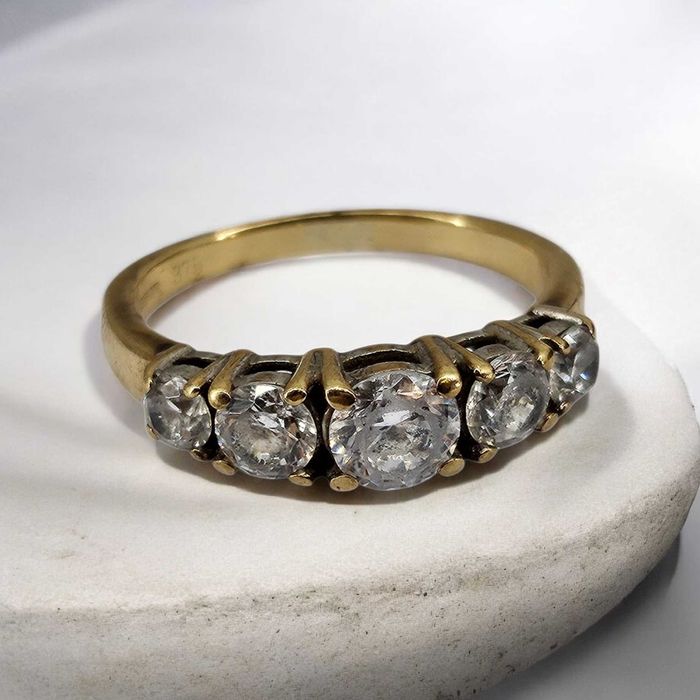 ZŁOTY PIERŚCIONEK z cyrkoniami 2,84G 375