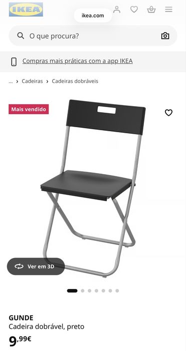 Cadeiras pretas Ikea