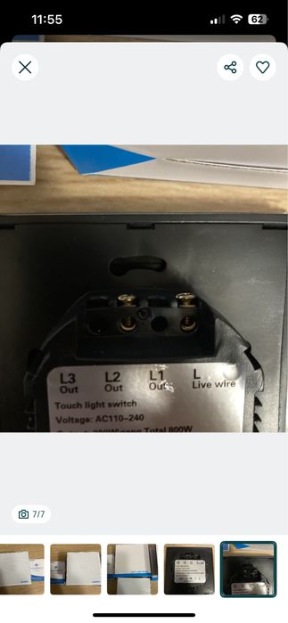 Interruptor táctil touch light switch Bonda - Novo