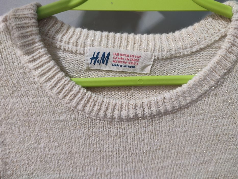 Sukienka swetrowa 4-6 lat H&M