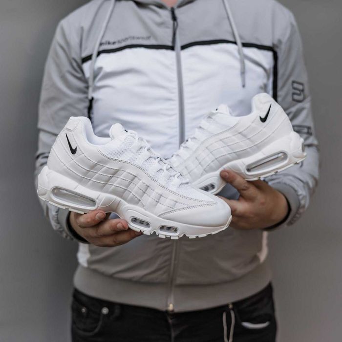 Кросівки Nike Air Max 95 White premium | Кроссовки Найк чоловічі