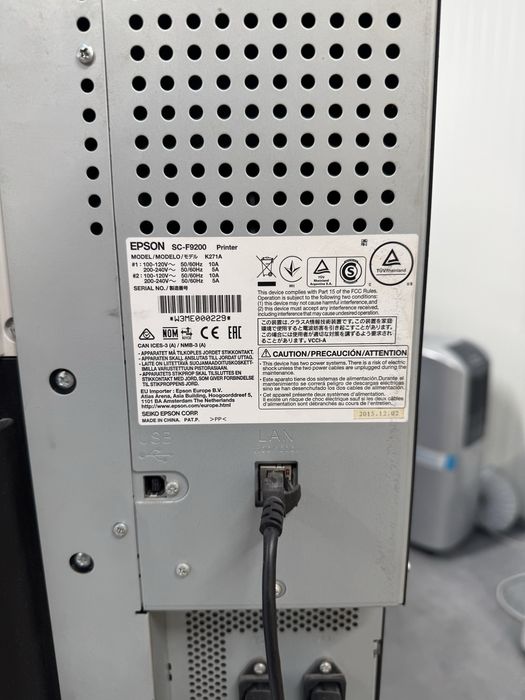 Ploter Epson SC-F9200 Sublimacja Wodny 160 cm API PL DX7