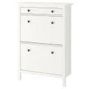 Ikea Szafka na buty Hemnes z 2 przegródkami, biała 89 x 127 x 30cm