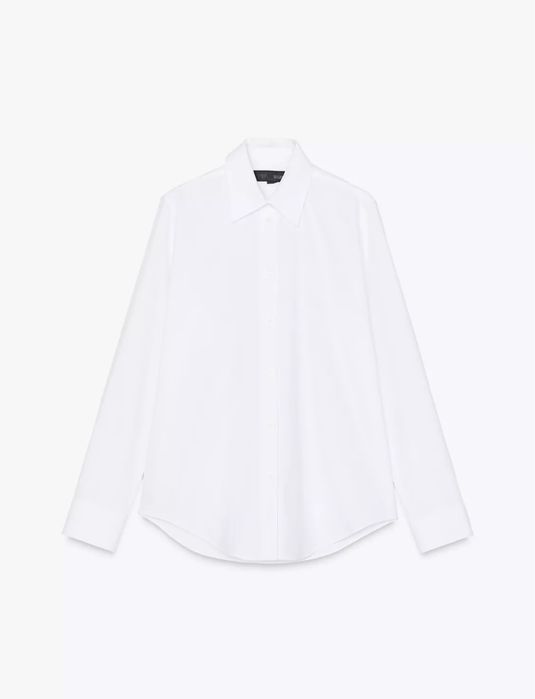 Нові білі сорочки Zara XS S L у смужку прямі оригінал