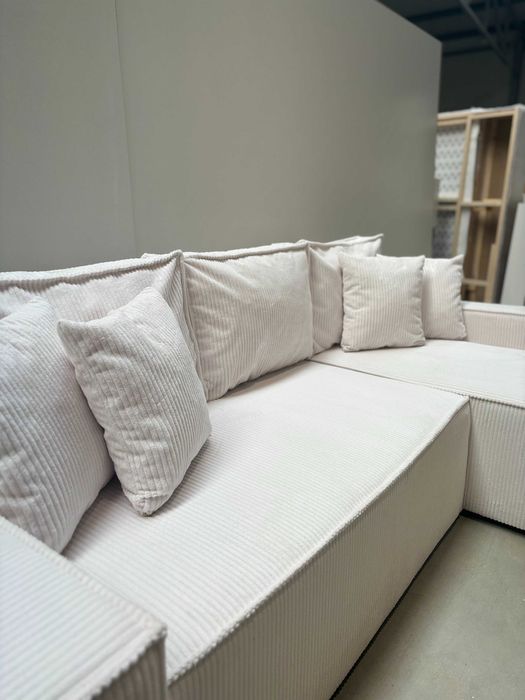 Sztruksowy narożnik rozkładany EDEN poso, pojemnik na pościel! 999ZŁ!!