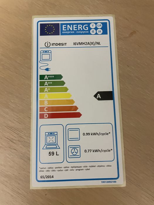 Fogão e Forno Eléctrico Indesit I6VMH2A(X)/NL inox