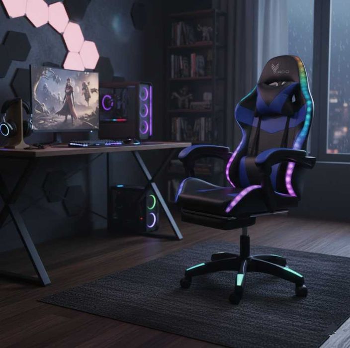 Комп'ютерне крісло / геймерское кресло / Virgo Vecotti GT - LED -нове!