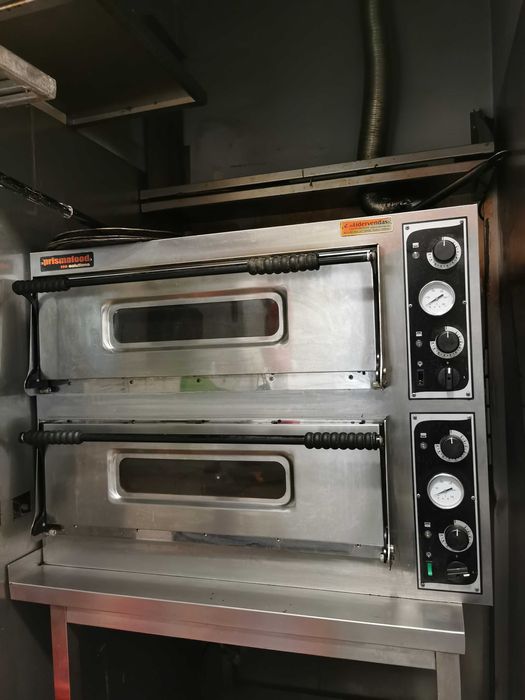 Forno de pizza profissional com 2 câmaras (2 decks), ideal para pizzaria, takeaway ou restaurante