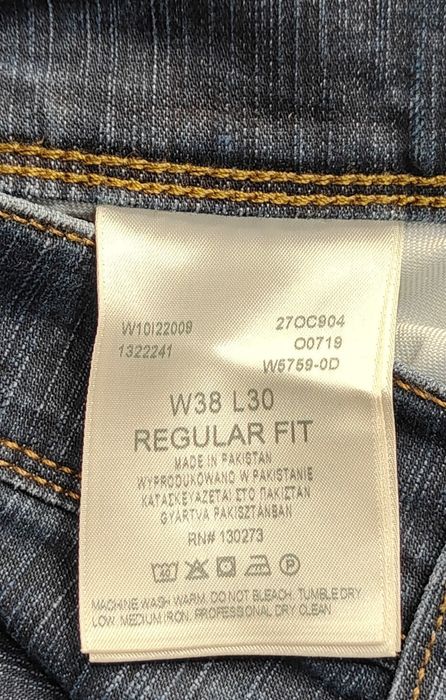 Wr)WRANGLER DURABLE oryginalne spodnie jeansowe Roz.38/30