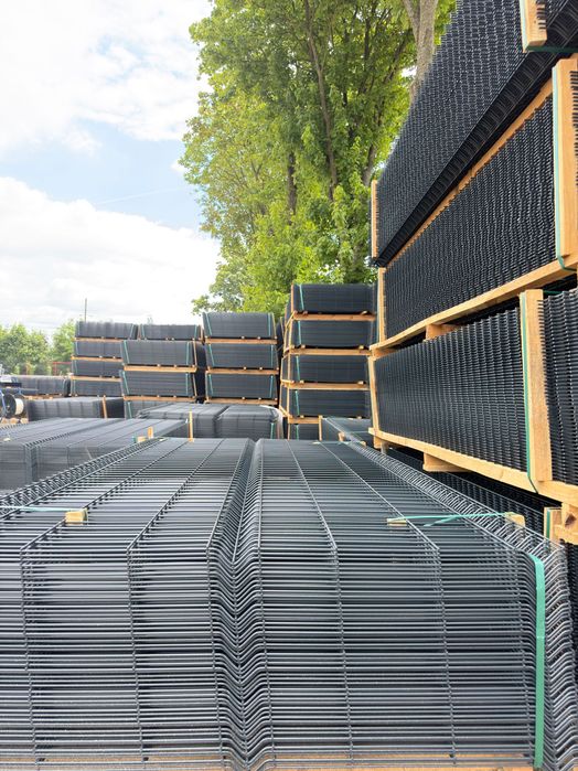 Ogrodzenie Panelowe 3D Komplet do montażu Panel Słupek Podmurówka