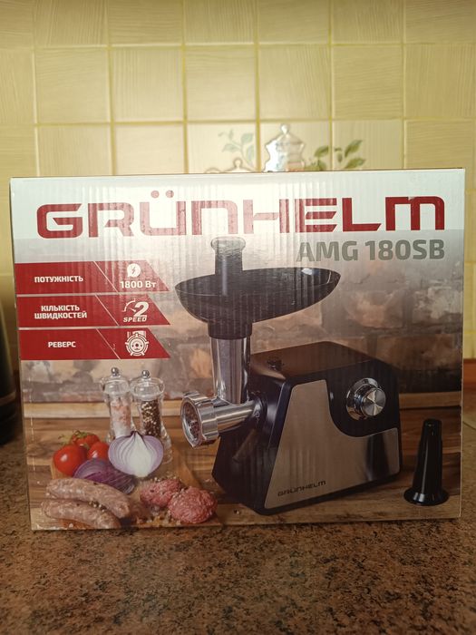 Нова електром'ясорубка Grunhelm AMG180SB