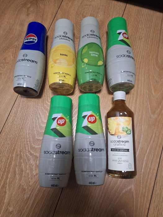 Soda Stream syropy 7 sztuk cena 100 zl